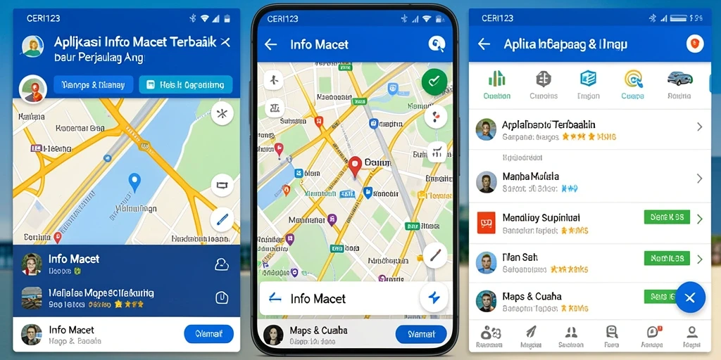 Antarmuka CERI123 menampilkan data kemacetan terkini dengan jelas.