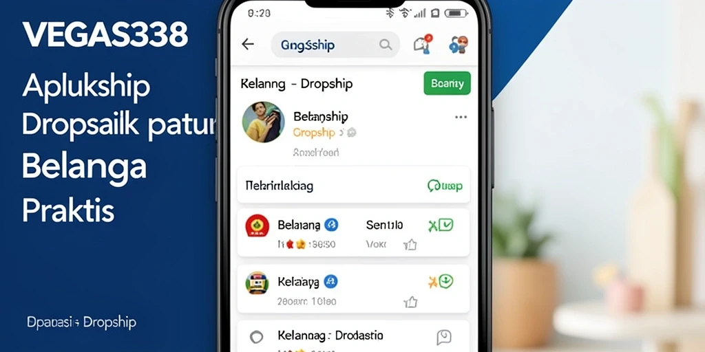 Antarmuka aplikasi VEGAS338 yang user-friendly untuk belanja Dropship.
