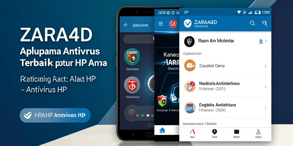Antarmuka utama ZARA4D dengan fitur pemindaian antivirus yang efisien.
